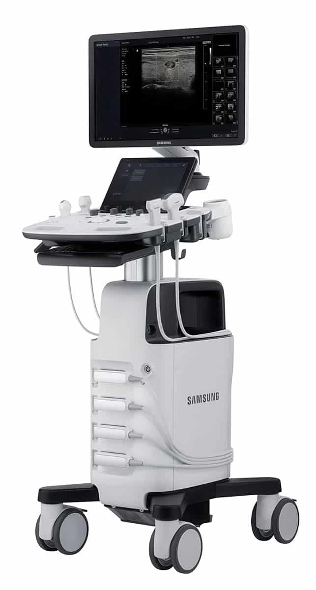Samsung HS40 Veterin&auml;r-Ultraschallsystem auf Trolley