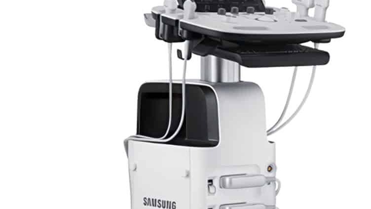 Samsung HS40 Veterinär-Ultraschallsystem auf Trolley