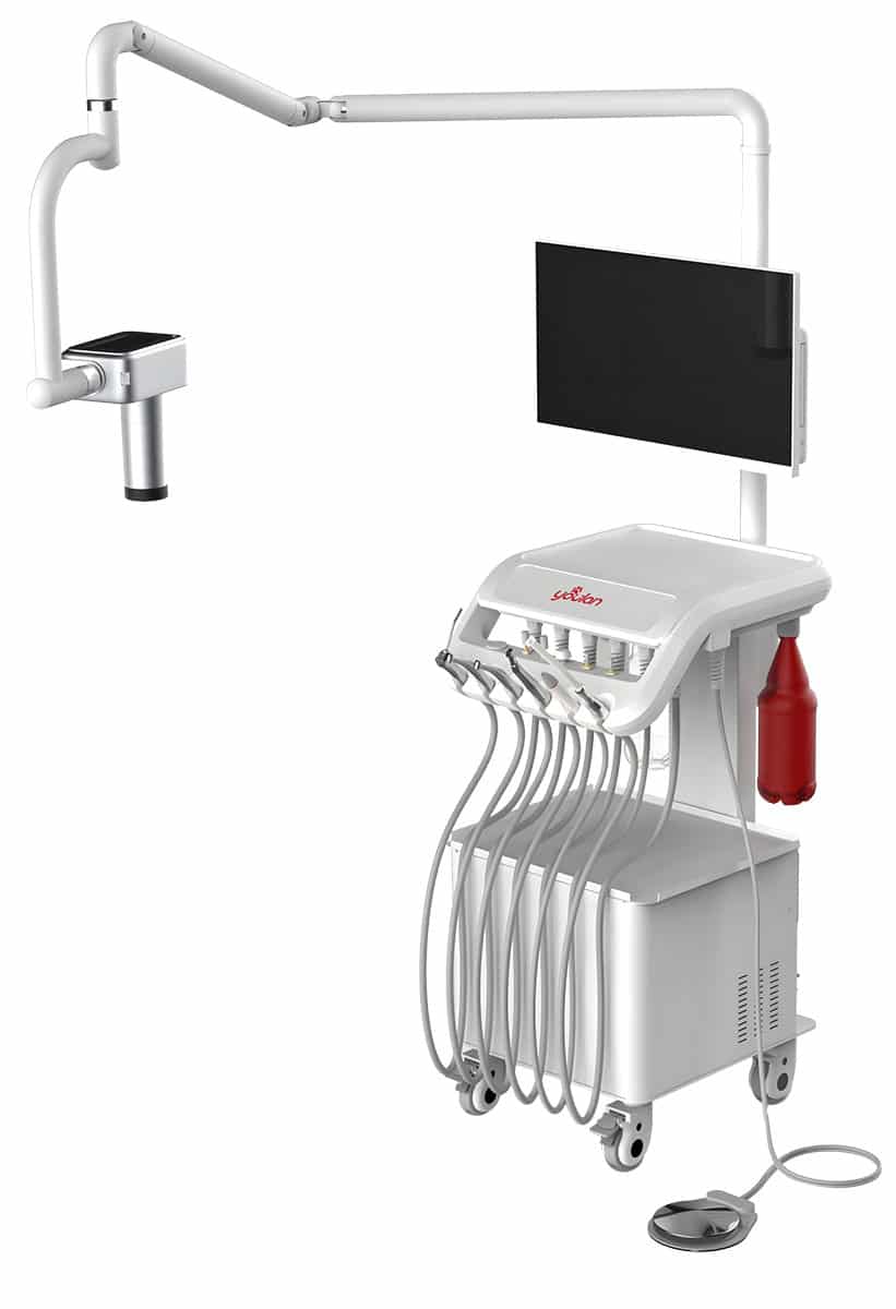 Youlan FC6 Plus-Vet digitale Dental-Workstation mit integriertem R&ouml;ntgen und HD-Display